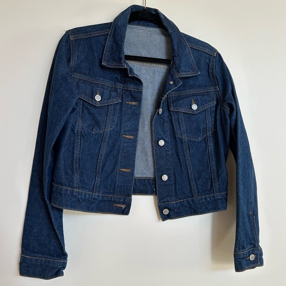 John Galt Dark Wash Denim Jean Jacket Size Small